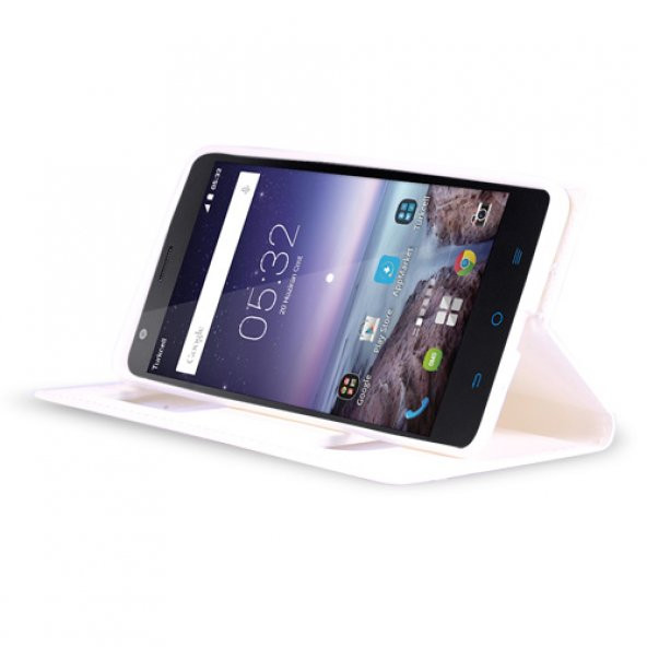 Turkcell T60 Gizli Mıknatıslı Pencereli Magnum Kılıf Gold - 2