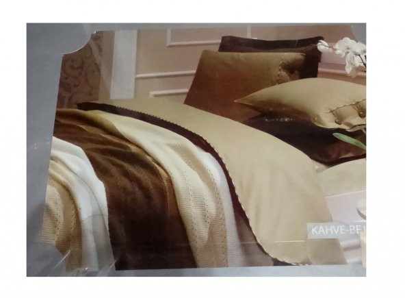 Days İn Colours Ranforce Tek Kişilik Juliet Örgü Battaniye Takımı Kahverengi