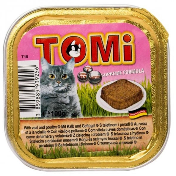 Tomi Biftekli Tavuklu Pate Kedi Yaş Maması 100 Gr