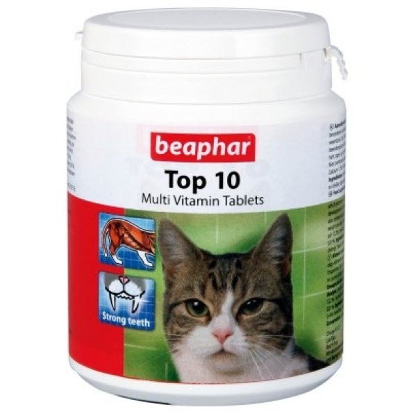 Beaphar Top 10 Kediler İçin Komple Vitamin Tablet (180 TABLET)