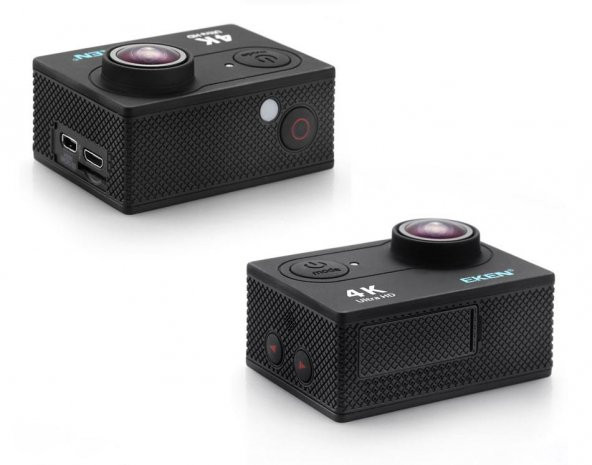 Orjinal Eken H9R Kumandalı Yeni Versiyon 4K Balık Gözü Lens Profe - 3