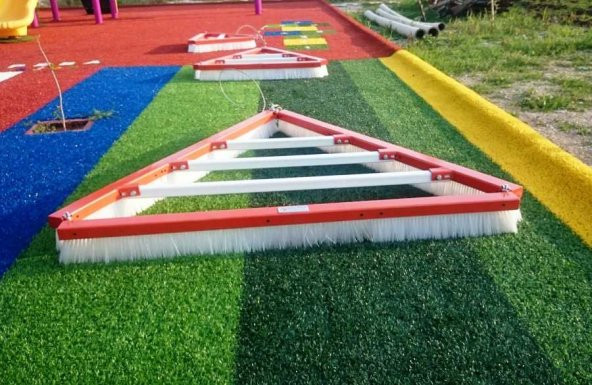 Diomond Halı Kumlama Granül Fırçası 150 cm Üçgen - 4