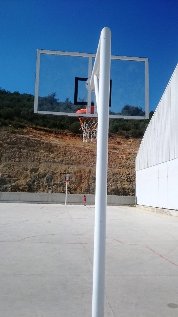 Adelinspor Basketbol Potası Sabit Çember, 105*180 12 mm Cam - 6
