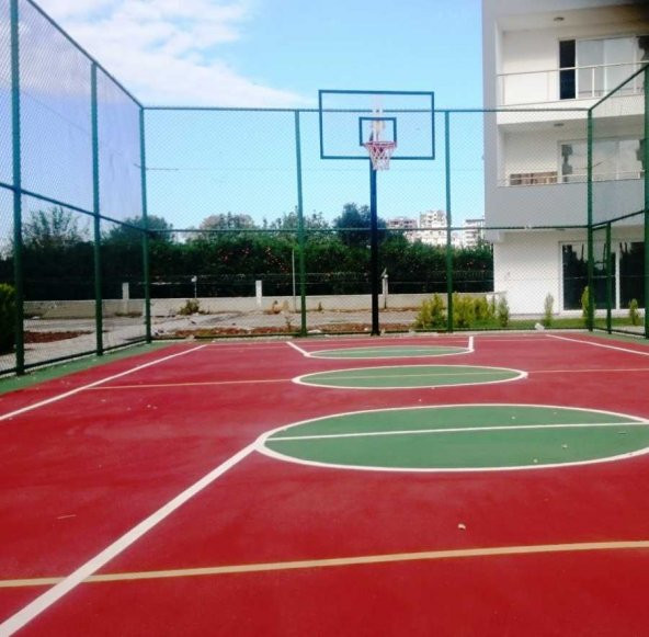 Basketbol Potası Sabit Çember, 105*180 10 mm Cam - 4