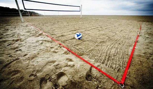 Adelinspor Diomond Plaj Voleybolu Saha Çizgisi Kırmızı - 3