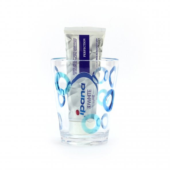 71087TX-0002. DİŞ FIRÇALIK''MACUN KABI MAVİ HALKALI AKRİLİK 8X8X10CM 370ML - 4