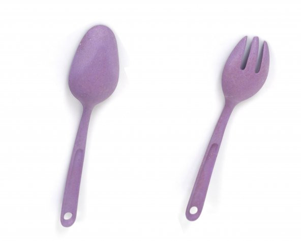 HK50009BFP BAMBU MOR SALATA KAŞIK SETİ 25X2X4CM - 2