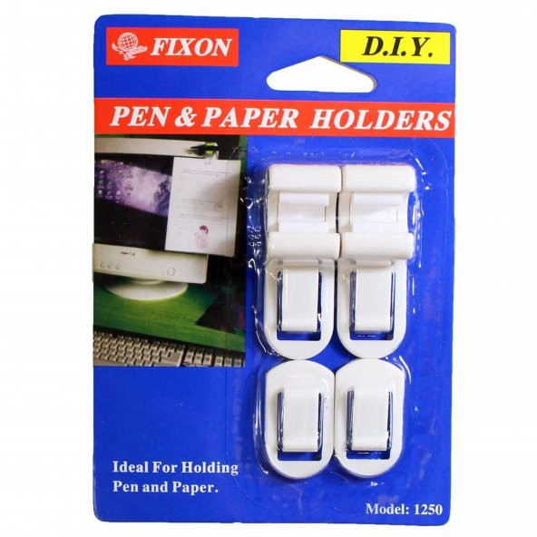 Askı Kalem Ve Kağıt Tutturma Aparatı Bilgisayar İçin Kendinden Yapışkanlı 2 Li set - 3