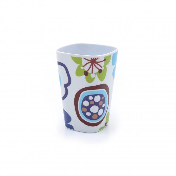 HK500932M3 DİŞ FIRÇALIK VE MACUN KABİ MAVİ PAPATYA MELAMİN 7X7X11CM 300ML - 2