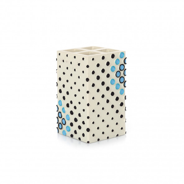 YJS514B DİŞ FIRÇALIK PUANLI POLİRESİN 6X6X10CM - Resim 2