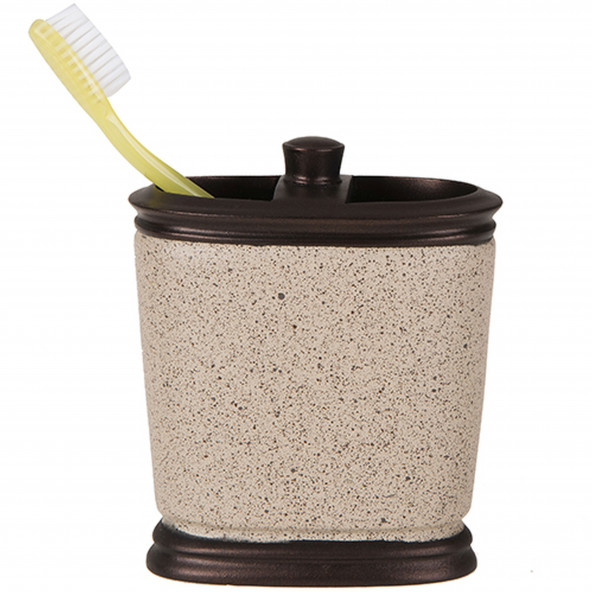 JM-BS0614BDİŞ FIRÇALIK BRONZ KUMLU POLİRESİN 10X12X5CM - Resim 3