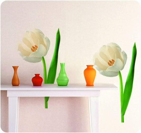 XFG002 DUVAR SÜSÜ ÇİÇEKLİ ŞEFFAF FİLMLİ PVC 70X50X0''5CM - 2