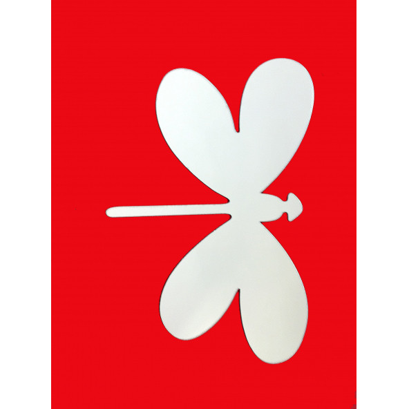 SIA JM08001 AYNALI DUVAR SÜSÜ (STİCKER) KELEBEK ŞEKİLLİ 20X13X0,6CM - 4