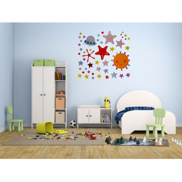 XFG141 DUVAR SÜSÜ UZAYLI DESENLİ PVC 70X50X0''5CM - 3