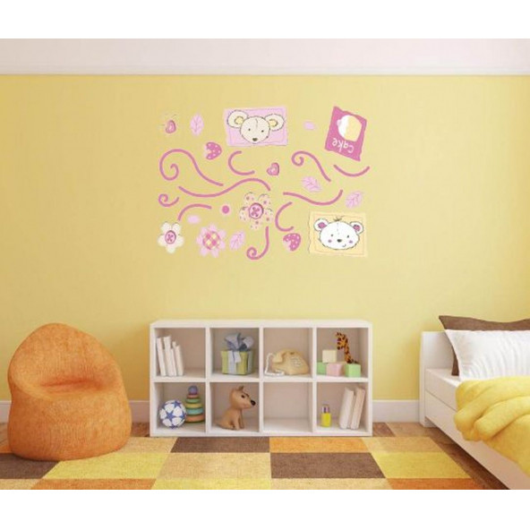 XFG110 DUVAR SÜSÜ ÇİÇEKLİ AĞAÇ DESENLİ PVC 70X50X0''5CM - 4