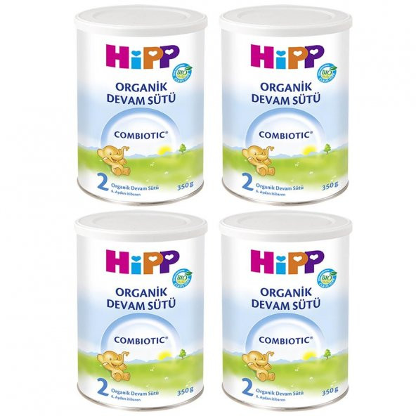 Hipp 2 Organik Combiotic Devam Sütü 350gr 4lü