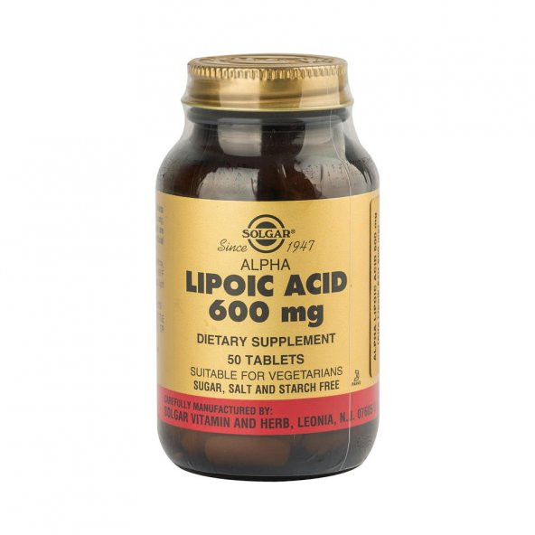 Solgar Alpha Lipoic Acid 600mg 50 Tablet