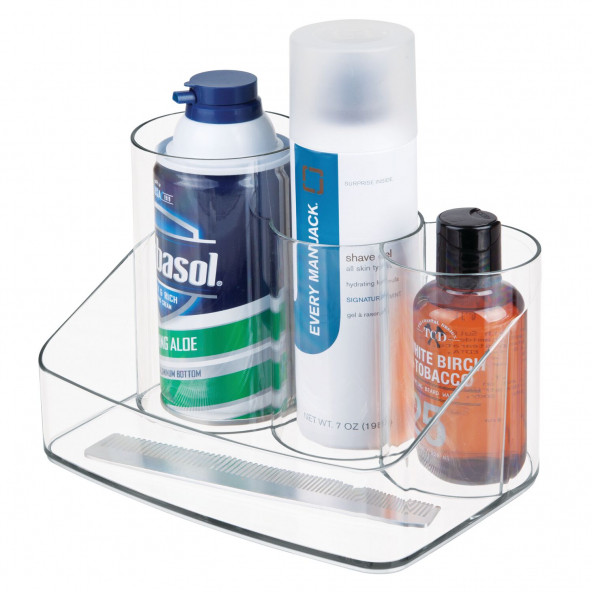 30920ES SAÇ FIRÇALARI VE TAKI ORGANİZER ŞEFFAF 20X14X13CM - 4