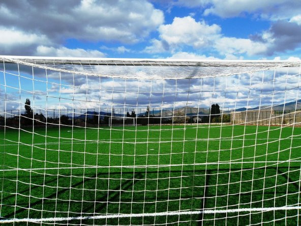 Adelinspor Futbol Kale Filesi 2,5 mm Kord İp 7,32*2,44*2,0 m - 9