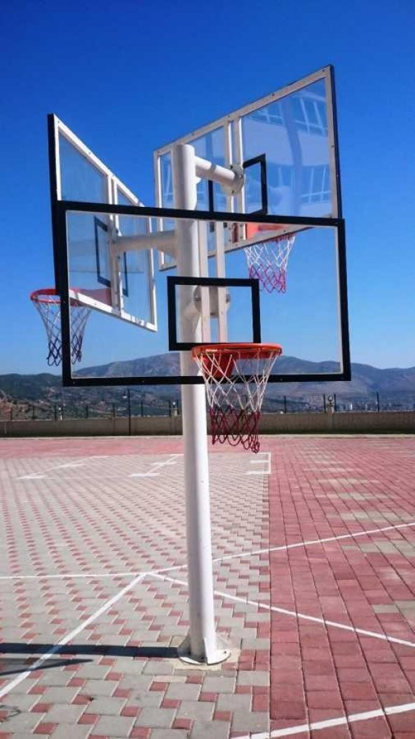 Adelinspor Basketbol Potası Üçlü Grup Kademeli Yükseklik 15mm Cam
