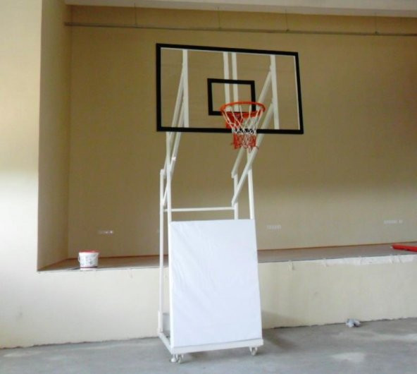 Adelinspor Diomond Seyyar 4 Direk Basketbol Potası 12mm Cam Panya