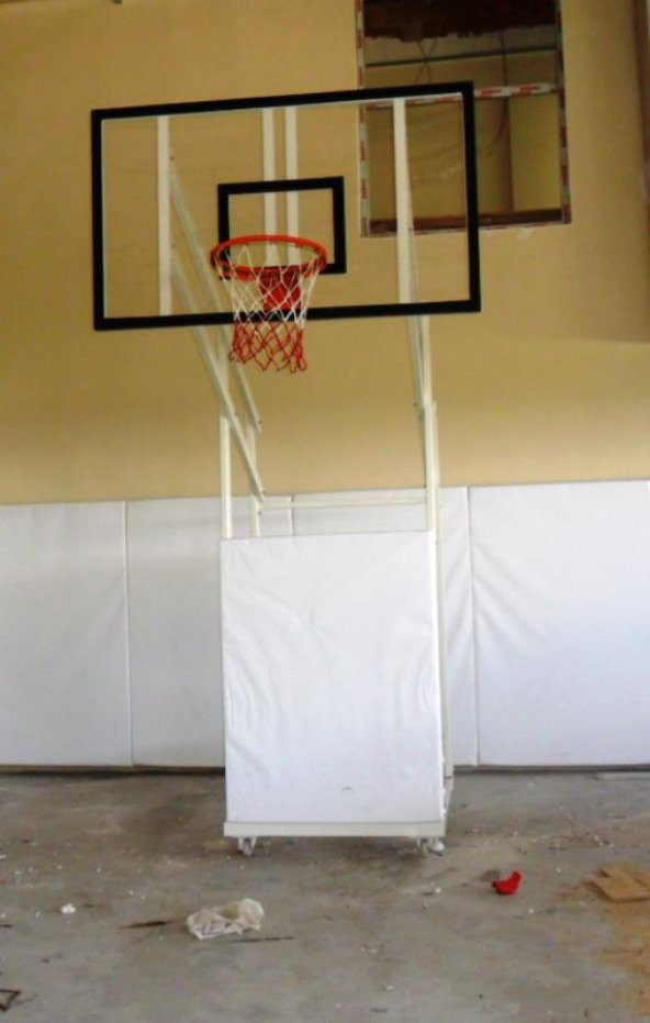 Adelinspor Diomond Seyyar 4 Direk Basketbol Potası 15mm Cam Panya