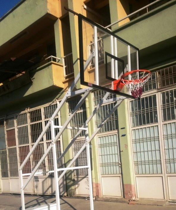 Adelinspor Gold Basketbol Potası Sabit 4 Direk 105*180 15 mm Cam