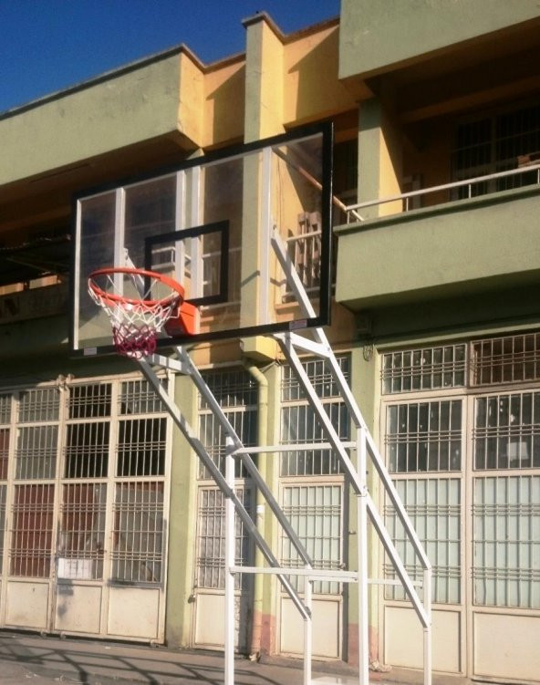 Adelinspor Gold Basketbol Potası Sabit 4 Direk 105*180 10 mm Cam