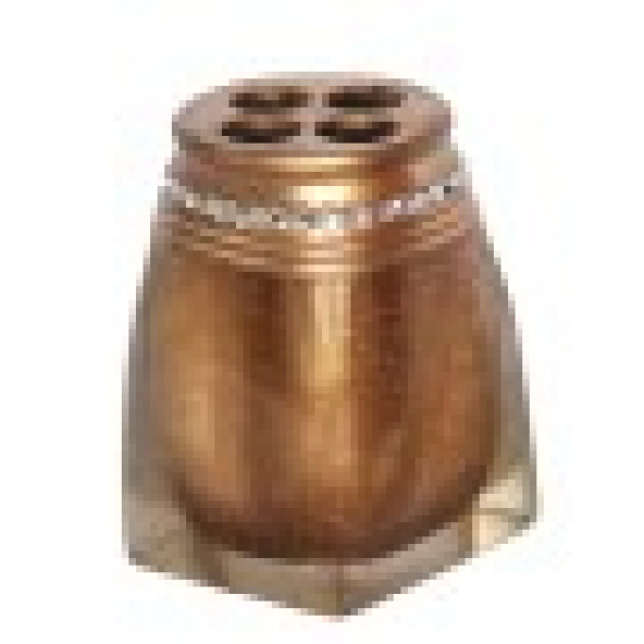 YJS090-B1 DİŞ FIRÇALIK TAŞLI ALTIN POLİRESİN 7X7X10CM - Resim 3