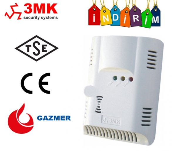 3MK-5120D Sensörlü Gaz Alarmı /Doğalgaz Alarmı