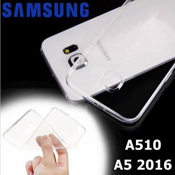 Samsung Galaxy A5 2016 Şeffaf Yumuşak Esnek Silikon Kılıf