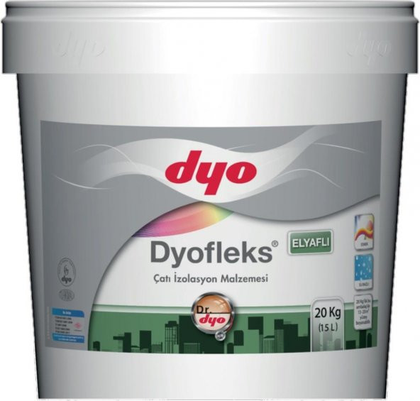 Dyofleks Elyaflı Çatı İzolasyon Malzemesi 20 Kg Beyaz