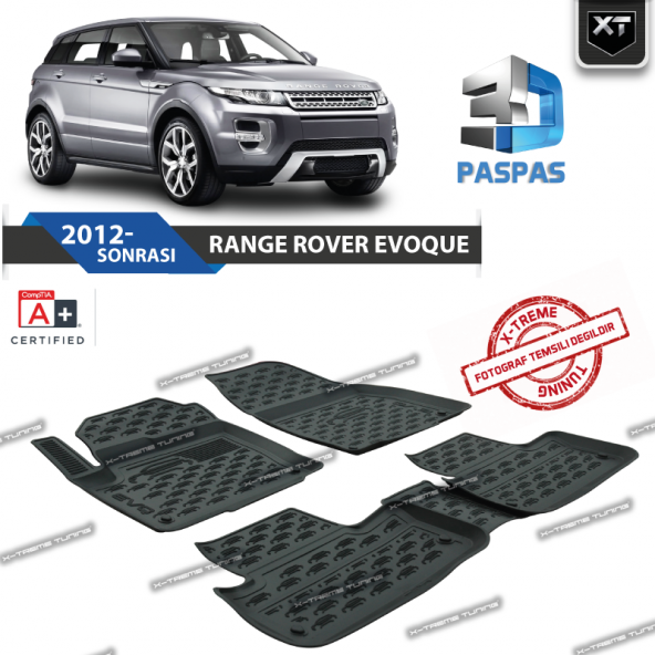 Range Rover Evoque 2012- Sonrası XT 3D Havuzlu Paspas