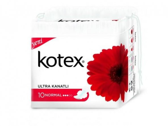 Kotex Ultra Kanatlı 10lu Normal 3ü 1 Arada Koruma Rahatlık Uyum