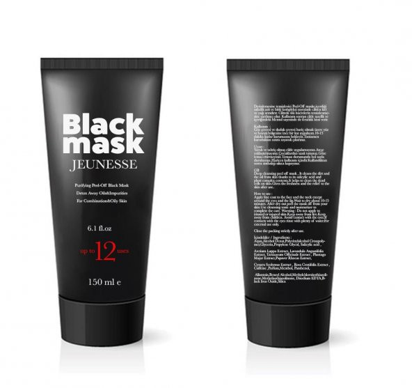 Black Mask Jeunesse Soyulabilir Siyah Maske 150ml