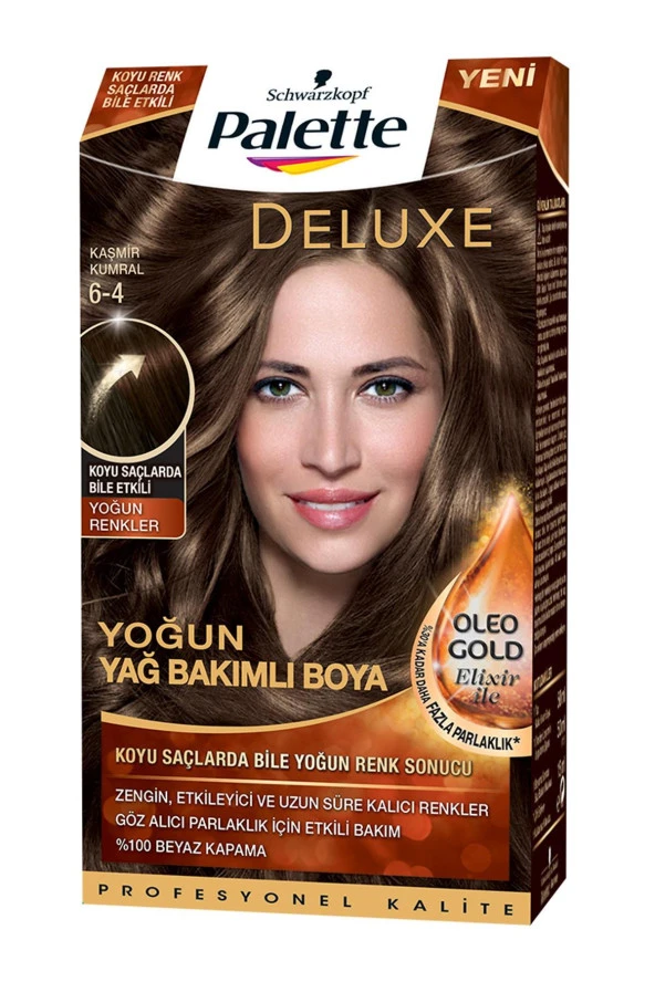 Palette Deluxe Kit Saç Boyası  6-4 Kaşmir Kumral