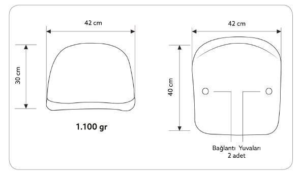 Stadyum Koltuğu Arkalıklı Plastik Beyaz - 9