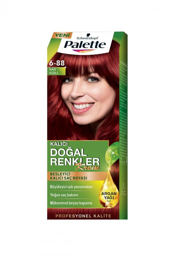 Palette Saç Boyası  6-88 Nar Kızılı Kalıcı Doğal Renkler