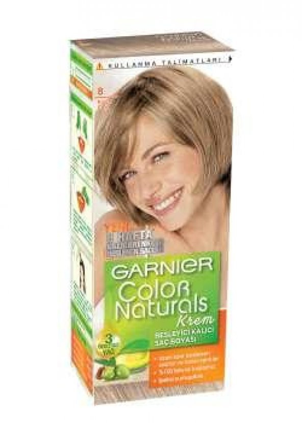 Garnıer Color Naturals Krem Saç Boyası   8 Koyu Sarı