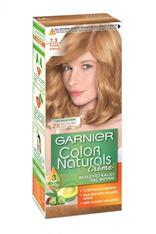 Garnıer Color Naturals Krem Saç Boyası   7.3 Fındık Kabuğu
