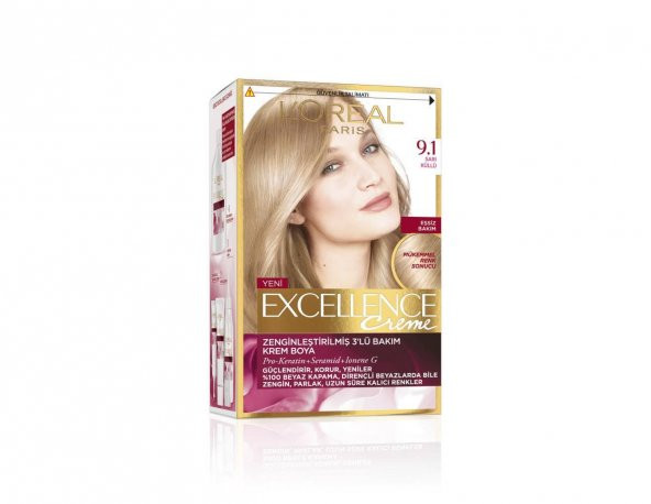 Loreal Excellence Creme Saç Boyası 9.1 Sarı Küllü