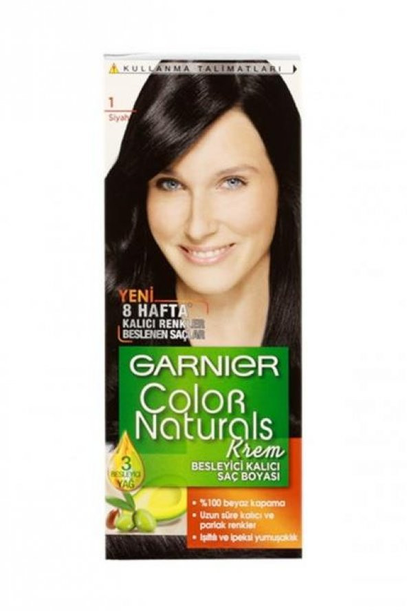 Garnıer Color Naturals Krem Saç Boyası   1 Siyah