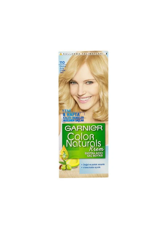 Garnıer Color Naturals Krem Saç Boyası  110 Ekstra Açık Doğal Sarı