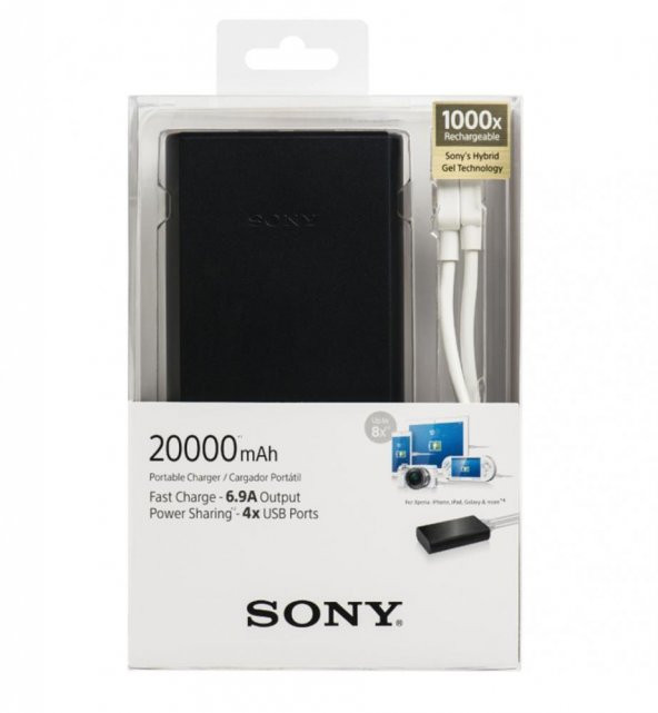 SONY CP-S20 20.000mAH 4 USB Taşınabilir Şarj Cihazı