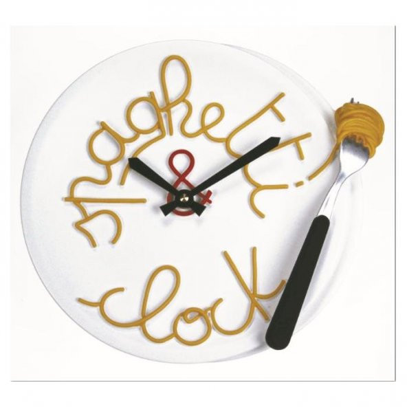 Spagetti Tabağı Duvar Saati / Spaghetti Plate Wall Clock