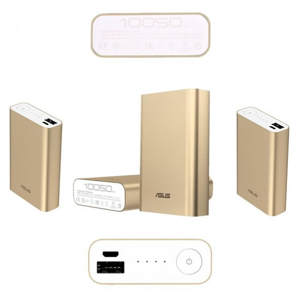 Asus ZenPower 10050 mAh Powerbank Taşınabilir Şarj Aleti - Gold - 2