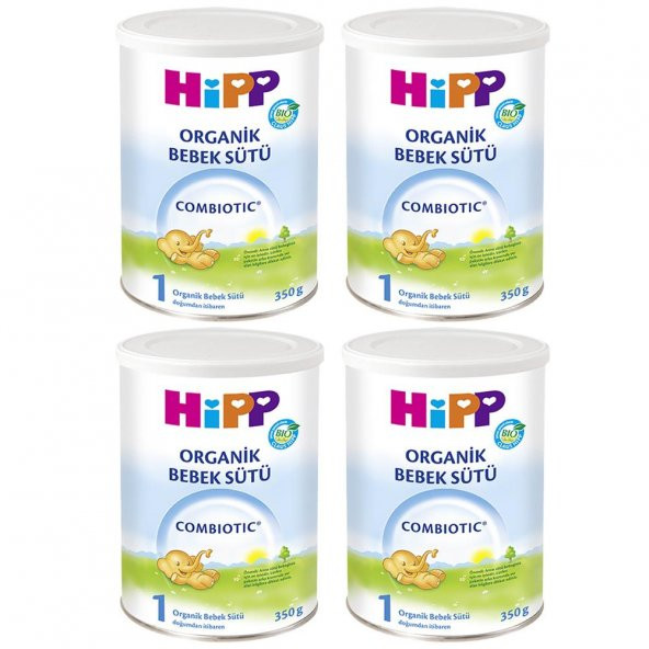 Hipp 1 Organik Combiotic 350gr 4lü bebek maması