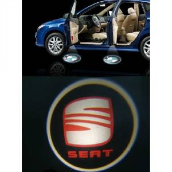 Seat Araç Kapı Altı LED Hayalet Logo 2li