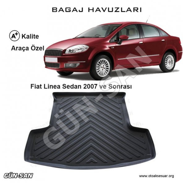 Fiat Linea Sedan 3D Bagaj Havuzu 2007 ve Sonrası