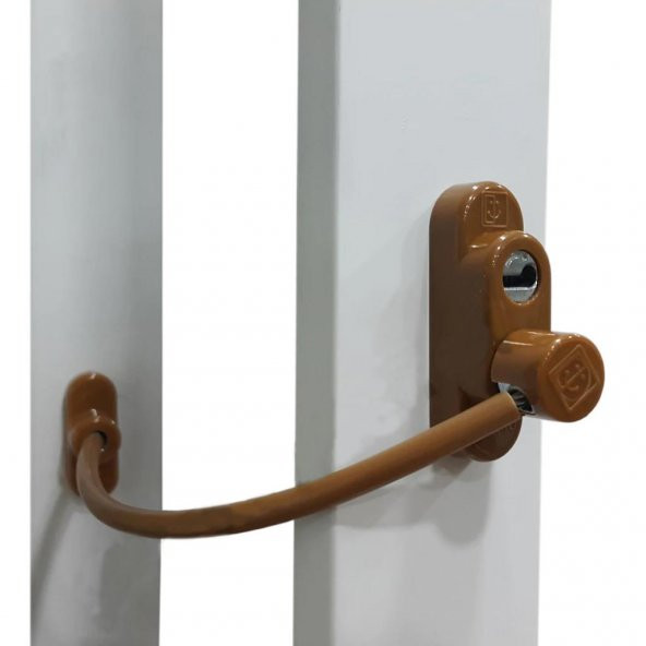 Penkid Çelik Halatlı Kablolu Pvc Pencere Çocuk Emniyet Kilidi Beyaz - 3